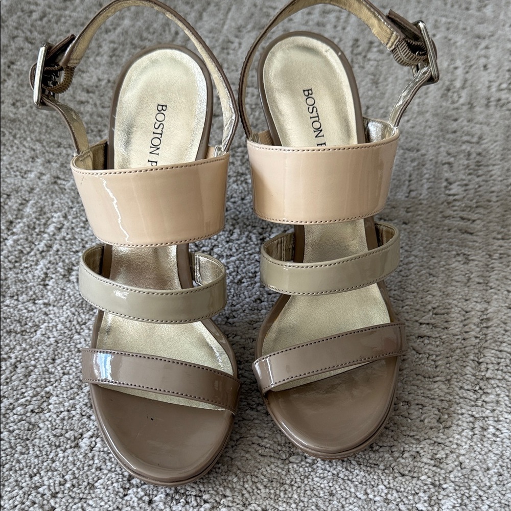 Boston Proper Women's Tan and Brown Strappy Sandals